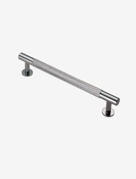 Knurled Pull Handle - Polished Chrome