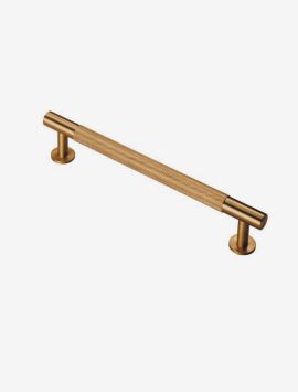 Knurled Pull Handle - Satin Brass