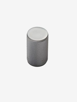 Knurled Knob - Polished Chrome