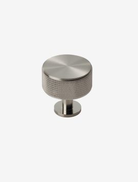 Knurled Radio Knob - Satin Nickel