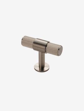 Lines T-Bar Knob - Satin Nickel