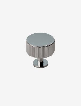 Lines Radio Knob - Polished Chrome