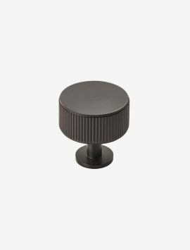 Lines Radio Knob - Matt Black