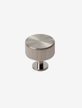 Lines Radio Knob - Satin Nickel