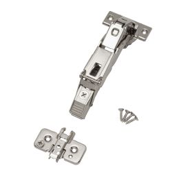 40 x 71B7550 - 155&deg; BLUMOTION Overlay Hinge with choice of mounting plate