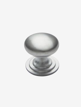 Victorian Knob - Satin Chrome