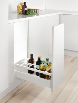 Spider bottle divider for drawer in white