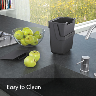 ECO-sink INTEGRATED WASTE BIN - easy to clean